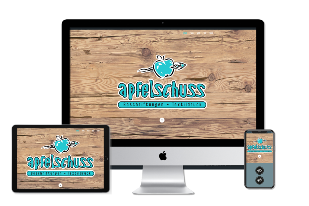 Webprojekt - neue Webseite erstellt für Apfelschuss