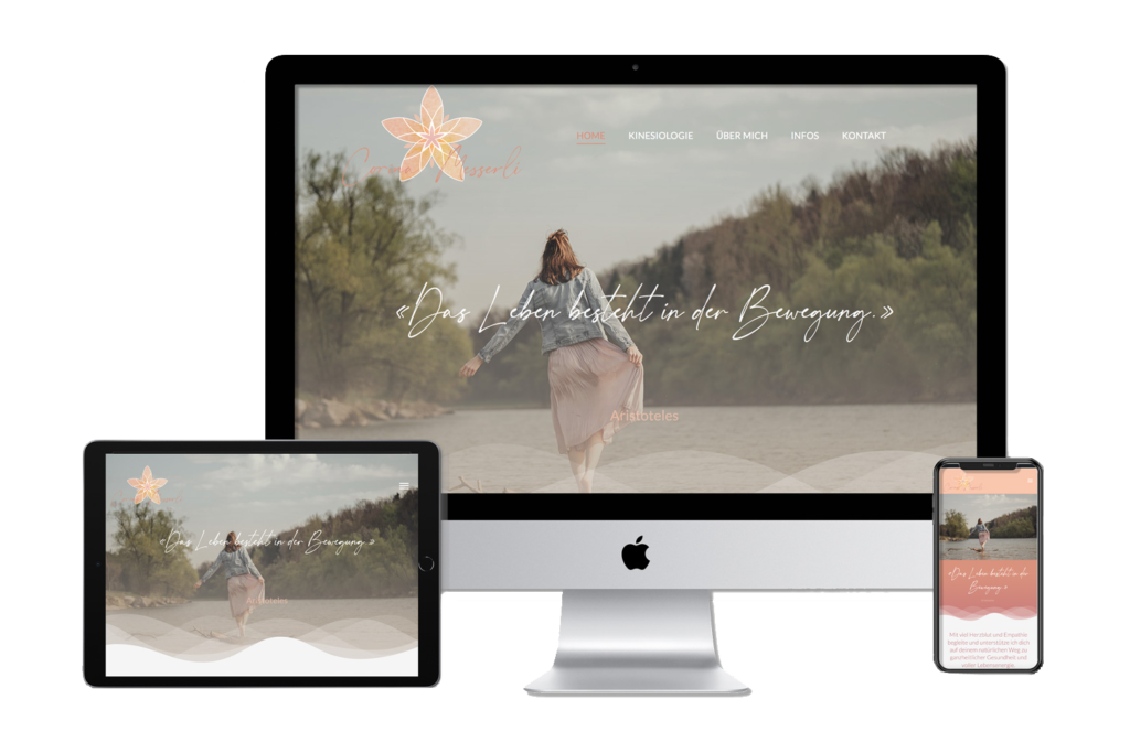 Webprojekt - neue Webseite erstellt für Corina Messerli